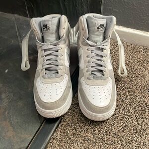 Air Force 1s- grey and white- women’s size 10